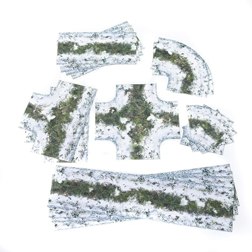 Carreteras embarradas en Invierno - Tejido Antideslizante 2D Road Set (szer. 7,6 cm/3)