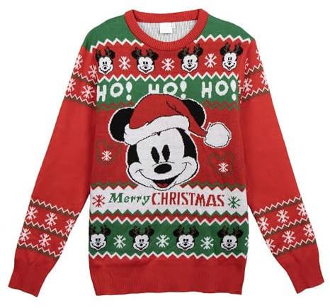 CERDÁ LIFE'S LITTLE MOMENTS | Jersey de Punto Navideño Mickey Suéter Navidad Disney - Jersey Navidad Disney Diseño Festivo de Mickey Mouse