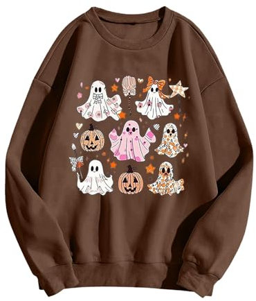 White Ladies Sweatshirt Christmas Jumper Ladies Women S Jumper Goth Clothes Ladies Leather Jacket Plus Size Hoodie Longline Cardigans for Women UK Black Faux Fur Collar Leather Coat (Brown, XXL)