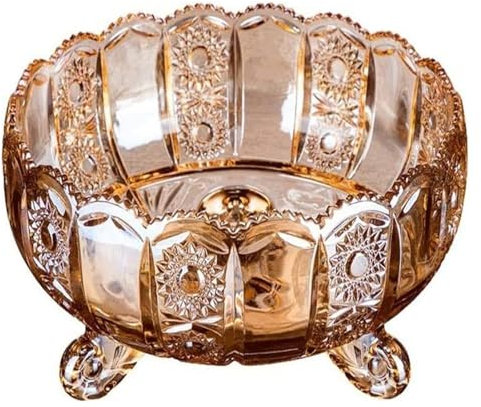 XINCXIN Crystal Glass Fruit Bowl,Fruit Stand Fruit Dish Fruit Plate Extra Large Fruit Bowl Fruit Bowl Modern Living Room Crystal Glass Fruit Bowl Fashion