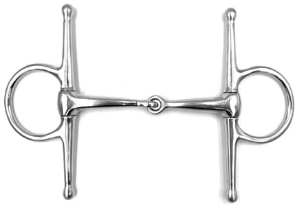 Equine Smile ES0071 Gebiss Knebeltrense Schenkeltrense Einfach Gebrochen aus Edelstahl Gebissstärke 16 mm (13.5 cm)