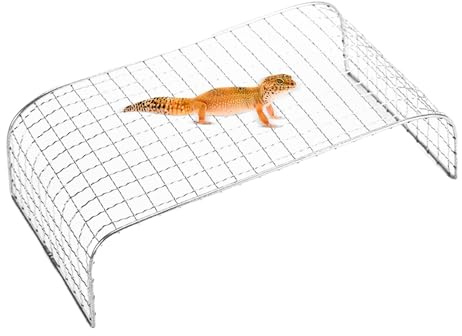 Krmoau Kletterhängematte Für Reptilien | Edelstahl Kletternetz Hängematte Für Bartagamen - Terrarium Zubehör Reptilien Kühlmatte Für Schlangen, Schildkröten & Einsiedlerkrebse