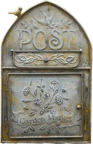 Cassetta dei suggerimenti Scatola for la raccolta dei commenti Cassetta postale vintage fissata al muro for esterni, cassetta delle lettere in ghisa rustica, cassetta della posta della fattoria da app
