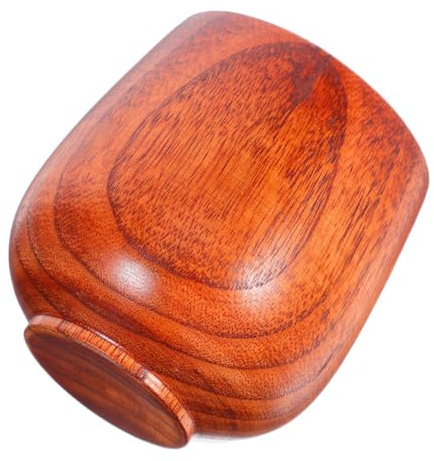 AUTSUPPL Japanese Design Wooden Tea Cup Heat Insulation Vintage Mugs Rustic Wood Mugs for Hot Drink Home Travel