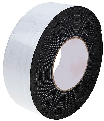 FONDOTIN Self-Adhesive Acoustic Foam Sponge Tape 5cm x 5m x 3mm Thick Soundproof Seal Strip for Windows and Doors Weatherproof Isolation Strip for Home