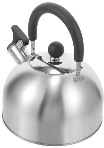 LABRIMP Tetera Silbante De Acero Inoxidable Con Mango Termoaislante Hervidor Seguro y Resistente Para Cocina Para Infusión De Té y Uso Doméstico