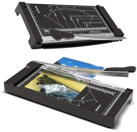 GENIE Taglierina a leva GH 05 | Taglierina carta A4 | Taglierina carta per carta, foto e cartone | Tagliatrice carta con linee di arresto e barra di pressatura | Paper Cutter