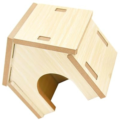 SHINEOFI Maison de Cachette pour Hamster et Chinchilla en Matériau Synthétique Chaud Autocollants Décoratifs, Style Pratique pour Usage Intérieur