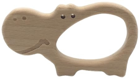 UPKOCH Holz Zahnungsspielzeug für Junge Mädchen Massage und Beruhigungsspielzeug Beißring für Junge Mädchen Zahnungshilfe aus Holz Beißring für Backenzähne