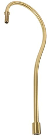 Toyvian Accessorio Lampada da Tavolo Stelo Curvo in Ferro Color Oro, Finitura Liscia e Design Elegante, per Riparazione e Personalizzazione Lampade da Tavolo