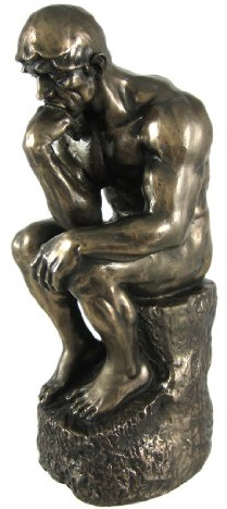 Pacific Giftware bombayjewel Rodin The Thinker Statue Fine Art Sculpture Male Nude Figure