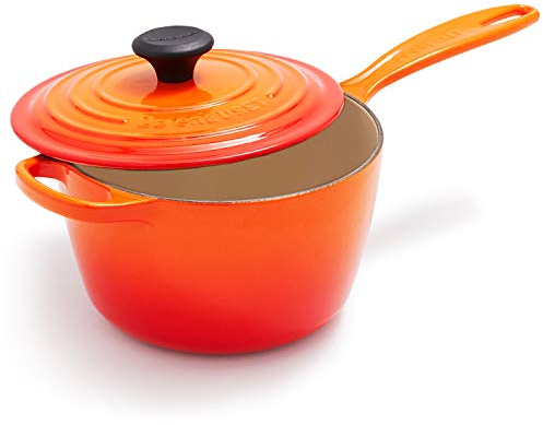 Le Creuset Cazo de hierro fundido esmaltado, 2.25 qt., Llama