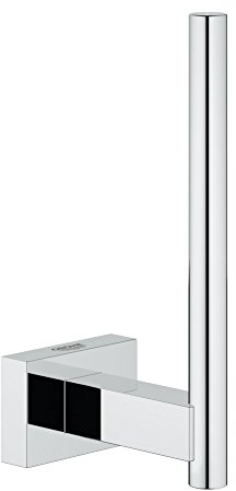 GROHE Essentials Cube - Reservepapierhalter (verdeckte Befestigung, Material: Metall, langlebig), chrom, eckig, 40623001