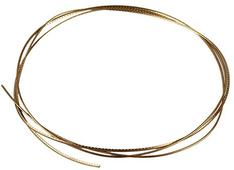 yibuy 2 mm Breite Gold Messing Gitarre Bunddraht für Akustik Gitarren Musical Zubehör