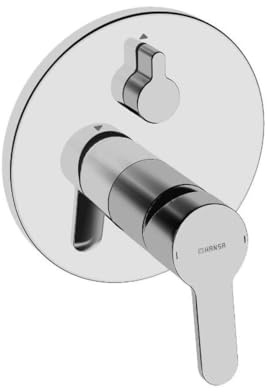 Hansa 89903003 Fertigmontageset / Einhand-Wannen-Batterie HANSAPRIMO | mit Sicherungseinrichtung, Schalldämpfer und BLUESWITCH Umstellung Wanne/Brause | 21/21 l/min bei 3 bar