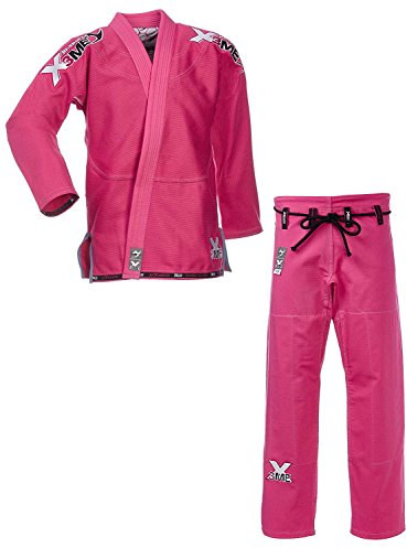 Ju-Sports Amazona BJJ-Gi EXTREME 2.0 Pink F3 I Erstklassiger Brazilian Jujutsu Anzug speziell für Frauen nach Vorgaben der JJIF I Mehrfach vernäht I 100% Baumwolle