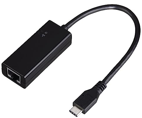 Hama 00133481 Adapterkabel, USB Typ C, RJ-45, Schwarz