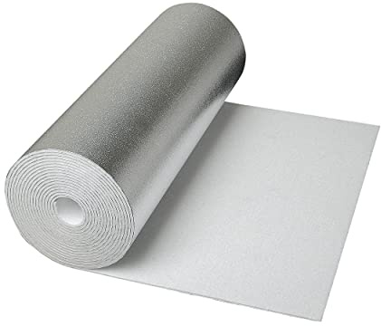 CLIMAPOR weiße Dämmtapete alukaschiert, 5 x 0,5 m x 4 mm, 8 Rollen (= 20 qm), EPS - Innenraum-Dämmung - Isoliertapete