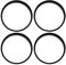 sourcing map 4 x Zentrierringe 67,1 mm auf 66,1 mm Kunststoff Felgen Zentrierring Schwarz