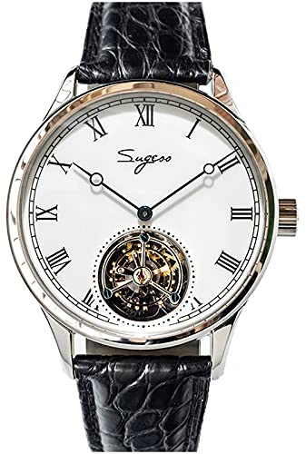 Esmalte esfera romana Tourbillon Master Gaviota ST8230 movimiento zafiro cristal reloj mecánico 1963 SU8230RSW