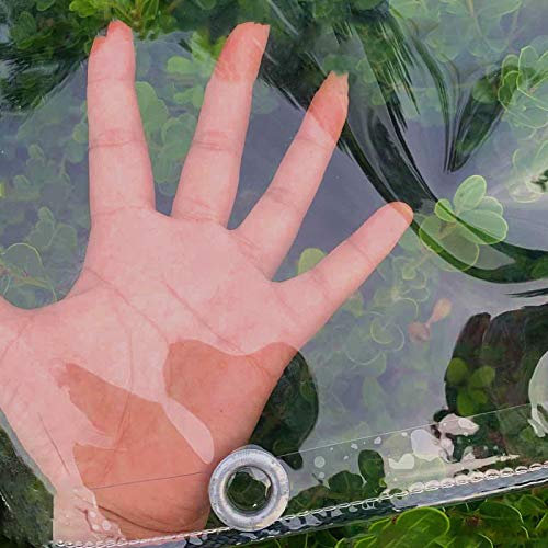 WYFZT Tela Cerata Trasparente Impermeabile plastica Spessa in polietilene per Serra Giardinaggio | Telone Telo Copertura Bici Moto Auto Mobili da Giardino Legno, Pergolato, Portico, Gazebo, Cabana