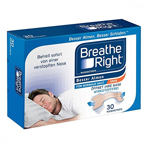 Besser Atmen Breath Right Nasenstrips Beige Groß (30 stk)