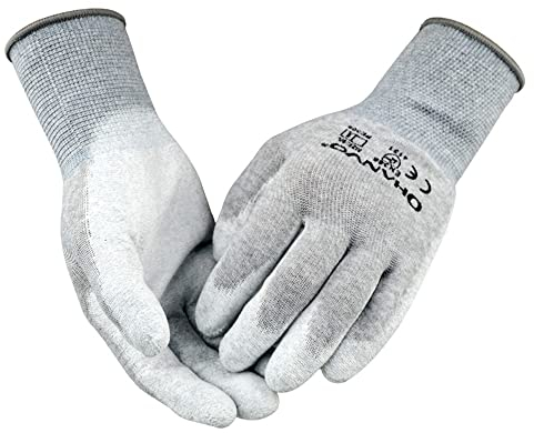 Axdwfd Gants Antistatiques, Gants Anti-coupés, Gants De Travail, Protection Hautes Performances, Gants De Cuisine De Qualité Alimentaire (Size : M)