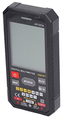 Multimetro Digitale Multimetro Digitale Intelligente Mini LCD a Colori 3 Display dei Risultati Voltmetro Tascabile Tester di Tensione HT127A