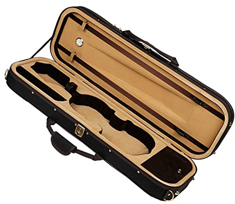 Geigenkoffer Schwarzer Professioneller Segeltuch-Geigenkoffer-Rucksack/tragbare Einzelschulter-Geigentasche (Color : 3/4)