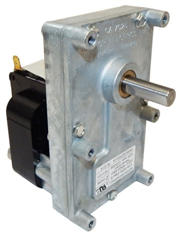 1 RPM Pellet Stove Auger Gear Motor, 115V (Fits Whitfield Quest, Merkle-Korff, Earth Stove and Many Others)