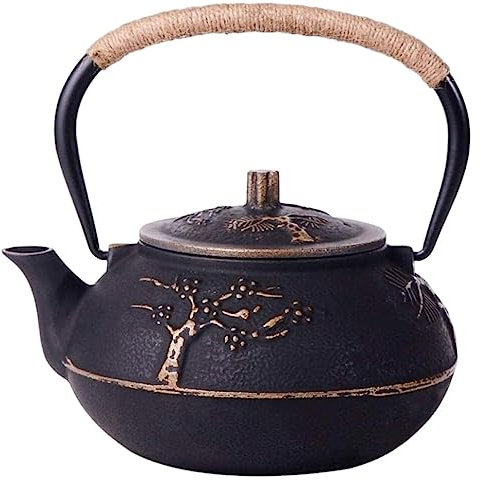 Teiera in Ghisa Teiere Giapponese Bollitore Per Teiera Giapponese In Ghisa Da 900 Ml / 0,9 Litri Con Filtro Per Infusore In Acciaio Inossidabile Per Tè Sfuso Teiera Giapponese