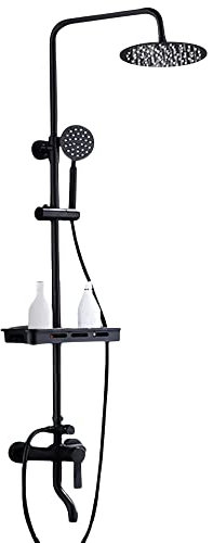 Colonne de douche, panneau de douche, douche à effet pluie, massage, système de douche rétro, avec douchette à main, robinetterie de douche, ensemble de colonne de douche, pour différentes salles de