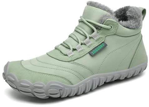SAGUARO Barefoot Scarpe Invernali Caldo Stivali Neve per Uomo Donna,Gr.36-48