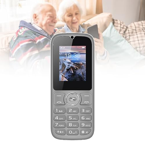 Telefoni Cellulari di Base per Anziani e Bambini, Telefoni Stupidi Sbloccati, Telefoni Cellulari Senza Internet - con Pulsanti Grandi, MP3, MP4, Fotocamera, Torcia Elettrica, SOS,Grey