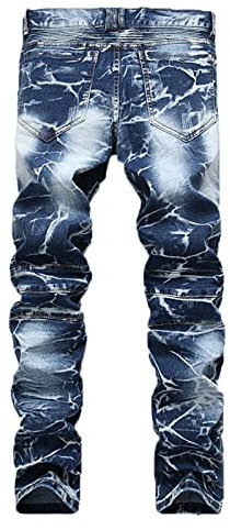 Jeans für Herren UK – Skinny Jeans, schmale Passform, Denim-Hose, Stretch, gerades Bein, Baumwolle, schwarze Jeans, Biker-Jeans, bequeme flache Vorderseite, Denim-Hose, leichte Lounge-Hose, lässige