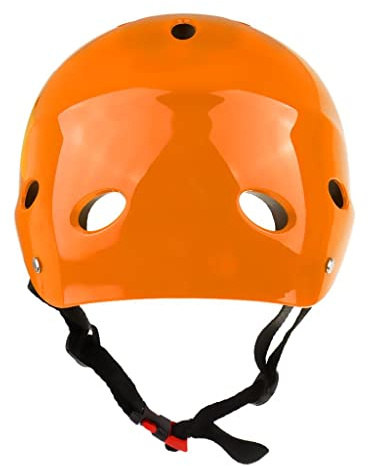 Casco de seguridad para deportes acuáticos para wakeboard, kayak, canoa, barco, surf, talla L, color naranja