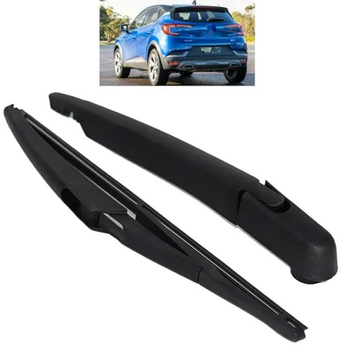 RHGSAO Juego de Brazo y escobilla limpiaparabrisas Traseros - 12'' Apto para Renault Captur 2 II JB JE 2020-2024 290MM Cepillo para Parabrisas, portón Trasero y Ventana