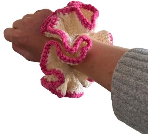 Häkelhaargummis für Damen, elastische Haarringe, ästhetischer Haargummi, Pferdeschwanz, Haarhalter