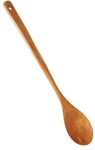 BESTYASH Japanischer Langer Holz-kochlöffel Rutschfest Mit Hitzebeständigem Griff Leichtes Küchenutensil Zum Rühren Mischen Servieren Natürliches Holz Schonend Für Antihaft-pfannen Lang