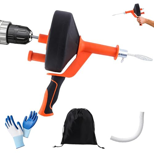 Spirale per la Pulizia dei Tubi, Sonda Sturatubi 13 Metri, Molla Sturatubi Professionale, Sonda Sturatubi Molla Sturatubi, per la Pulizia Degli Scarichi Della Cucina e del Bagno Scarico Intasato