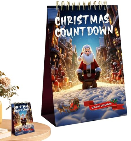 Weihnachts Countdown Kalender - 2025 Adventskalender Abreißkalender Schreibtischkalender,Saisonale Tischdekoration Für Festtage Für Erwachsene Jugendliche Kinder Klassenzimmerparty