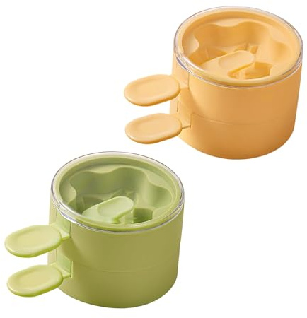 IMIKEYA 2 Ensembles Moules à Glace Silicone Double Couches Moules à Sucettes Réutilisables Formes Amusantes pour Garçon Fille Accessoires DIY pour Glaces Maison Décoration Gâteaux