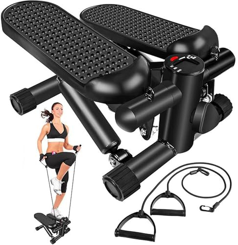 Mini Stepper, Macchina Per Step Con Fasce Di Resistenza, Stepper Per Esercizi A Casa, Con Schermo Lcd E Pedale Antiscivolo, Movimento Su E Giù Per Allenamento In Palestra E Fitness