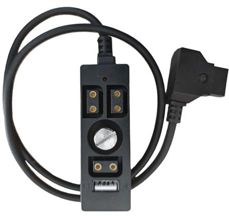 NVOQILIN D Tap a 4 porte USB cavo di ricarica con alimentazione LED per attrezzatura fotografica