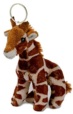 WWF 00294 - Plüschtier Giraffe, lebensecht gestalteter Kuscheltier-Anhänger, ca. 10 cm groß, wunderbar weich und kuschelig, Handwäsche möglich