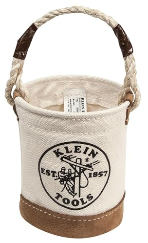 KLEIN TOOLS 5104MINI Mini Tool Bucket, Leather-Bottom
