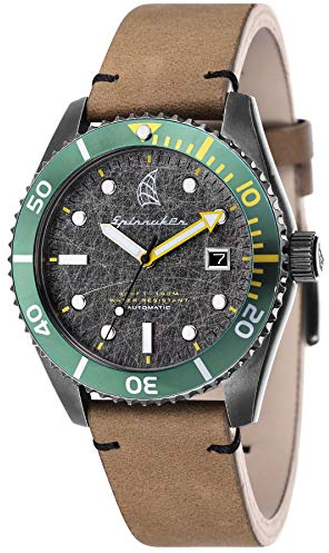 Spinnaker Herren Datum klassisch Automatik Uhr mit Leder Armband SP-5051-03