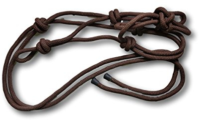 Knotenhalfter für Bodenarbeit mit Pferden - Halfter für Pferde optimal für Freiarbeit, Gymnastizieren & Handarbeit (Kaltblut, Braun)