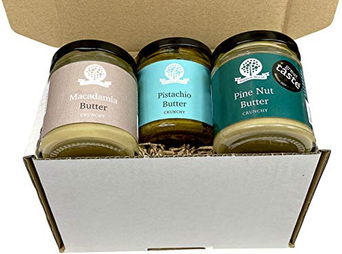 Nutural World - Lyxig Krispigt Nötsmör Presentförpackning (3 burkar i box) - 170g per burk