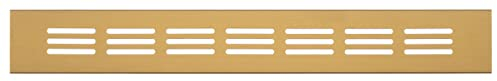 300x40mm Dorata Griglia di Ventilazione in Alluminio - Griglie D'Aerazione per Mobili
